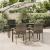 Set mobilier grădină cu perne, 5 piese, negru și gri, poliratan GartenMobel Dekor