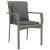 Set mobilier de grădină cu perne, 7 piese, negru/gri, poliratan GartenMobel Dekor