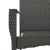 Set mobilier de grădină cu perne, 3 piese, negru, poliratan GartenMobel Dekor