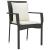 Set mobilier de grădină cu perne, 3 piese, negru, poliratan GartenMobel Dekor