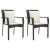 Set mobilier de grădină cu perne, 3 piese, negru, poliratan GartenMobel Dekor