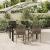Set mobilier grădină cu perne, 5 piese, negru și gri, poliratan GartenMobel Dekor