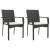 Set mobilier de grădină cu perne, 3 piese, negru, poliratan GartenMobel Dekor