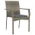 Set mobilier de grădină cu perne, 3 piese, negru/gri, poliratan GartenMobel Dekor
