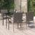 Set mobilier grădină cu perne, 5 piese, negru și gri, poliratan GartenMobel Dekor