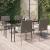 Set mobilier grădină cu perne, 5 piese, negru și gri, poliratan GartenMobel Dekor
