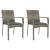 Set mobilier de grădină cu perne, 3 piese, negru/gri, poliratan GartenMobel Dekor