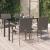 Set mobilier grădină cu perne, 5 piese, negru și gri, poliratan GartenMobel Dekor