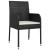 Set mobilier de grădină cu perne, 5 piese, negru, poliratan GartenMobel Dekor