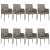 Set mobilier de grădină cu perne, 9 piese, negru/gri, poliratan GartenMobel Dekor