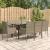 Set mobilier de grădină cu perne, 9 piese, negru/gri, poliratan GartenMobel Dekor