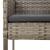 Set mobilier de grădină cu perne, 9 piese, negru/gri, poliratan GartenMobel Dekor