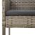 Set mobilier de grădină cu perne, 9 piese, negru/gri, poliratan GartenMobel Dekor