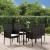 Set mobilier de grădină cu perne, 5 piese, negru, poliratan GartenMobel Dekor