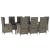 Set mobilier de grădină cu perne, 9 piese, negru/gri, poliratan GartenMobel Dekor