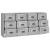 Servante, 2 piese, gri beton, lemn prelucrat GartenMobel Dekor