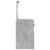 Masă de toaletă cu oglindă, gri beton, 130x50x132,5 cm GartenMobel Dekor