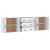 Servante, 3 piese, alb, lemn prelucrat GartenMobel Dekor