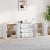 Servante, 3 piese, alb, lemn prelucrat GartenMobel Dekor