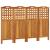 Paravan de cameră 4 panouri 162x2x115 cm lemn masiv de acacia GartenMobel Dekor