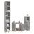 Set mobilier de baie, 3 piese, gri beton, lemn compozit GartenMobel Dekor