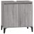 Set mobilier de baie, 3 piese, gri sonoma, lemn prelucrat GartenMobel Dekor