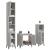 Set mobilier de baie, 3 piese, gri sonoma, lemn prelucrat GartenMobel Dekor