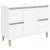 Set mobilier de baie, 3 piese, alb, lemn compozit GartenMobel Dekor