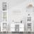 Set mobilier de baie, 3 piese, alb, lemn compozit GartenMobel Dekor