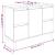 Set mobilier de baie, 3 piese, gri sonoma, lemn prelucrat GartenMobel Dekor