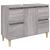 Set mobilier de baie, 3 piese, gri sonoma, lemn prelucrat GartenMobel Dekor