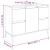 Set mobilier de baie, 3 piese, alb, lemn compozit GartenMobel Dekor