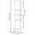 Set mobilier de baie, 3 piese, stejar fumuriu, lemn prelucrat GartenMobel Dekor