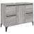 Set mobilier de baie, 3 piese, gri sonoma, lemn prelucrat GartenMobel Dekor