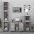 Set mobilier de baie, 3 piese, gri sonoma, lemn prelucrat GartenMobel Dekor
