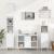Set mobilier de baie, 3 piese, alb, lemn compozit GartenMobel Dekor