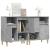 Servante, 2 buc, gri beton, 60x35x70 cm, lemn prelucrat GartenMobel Dekor