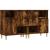 Servante, 2 buc, stejar afumat, 60x30x75 cm, lemn prelucrat GartenMobel Dekor