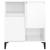 Servante, 2 buc, alb extralucios, 60x35x70 cm, lemn prelucrat GartenMobel Dekor