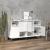 Servante, 2 buc, alb extralucios, 60x35x70 cm, lemn prelucrat GartenMobel Dekor