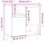 Servante, 3 buc, stejar afumat, 60x35x70 cm, lemn prelucrat GartenMobel Dekor