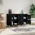Servante, 2 buc, negru, 60x35x70 cm, lemn prelucrat GartenMobel Dekor