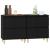 Servante, 2 buc, negru, 60x35x70 cm, lemn prelucrat GartenMobel Dekor