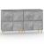 Servante, 2 buc, gri beton, 60x35x70 cm, lemn prelucrat GartenMobel Dekor