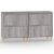 Servante, 2 buc, sonoma gri, 60x35x70 cm, lemn prelucrat GartenMobel Dekor