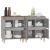 Servante, 2 buc, sonoma gri, 60x35x70 cm, lemn prelucrat GartenMobel Dekor