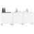 Servante, 3 buc, alb, 60x35x70 cm, lemn prelucrat GartenMobel Dekor