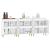 Servante, 3 buc, alb, 60x35x70 cm, lemn prelucrat GartenMobel Dekor