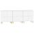 Servante, 3 buc, alb, 60x35x70 cm, lemn prelucrat GartenMobel Dekor
