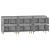 Servante, 3 buc, gri beton, 60x35x70 cm, lemn prelucrat GartenMobel Dekor